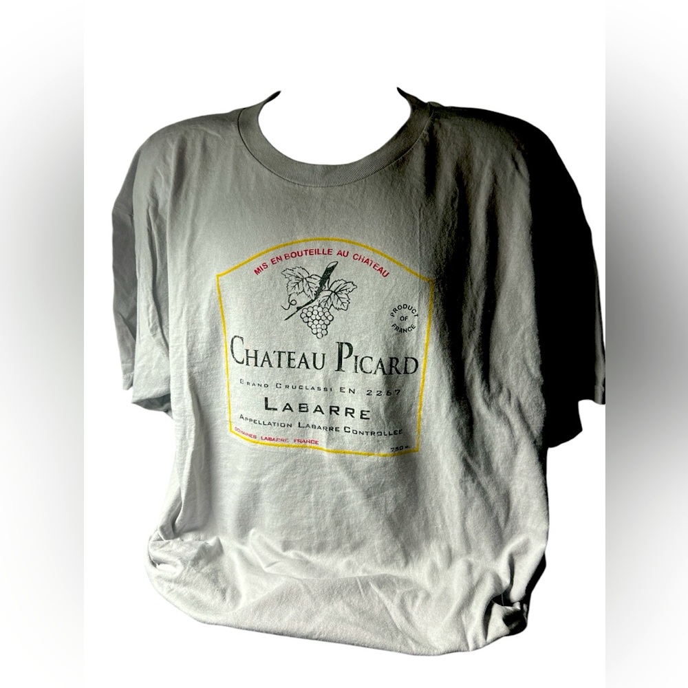 Star Trek Chateau Picard  tee shirt size 2x light gray
